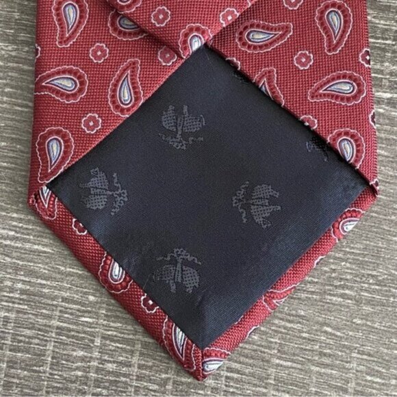 NWT Brooks Brothers Makers & Merchants Neck Tie 100% Italian Silk Paisley 3.5" - Picture 7 of 9